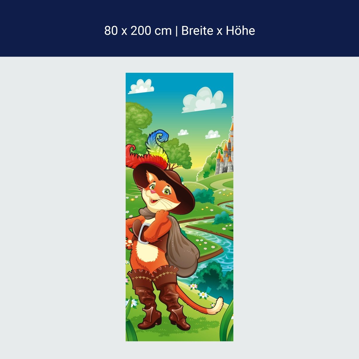 Duschwand Gestiefelter Kater M0320 Duschwand Gestiefelter Kater M0320