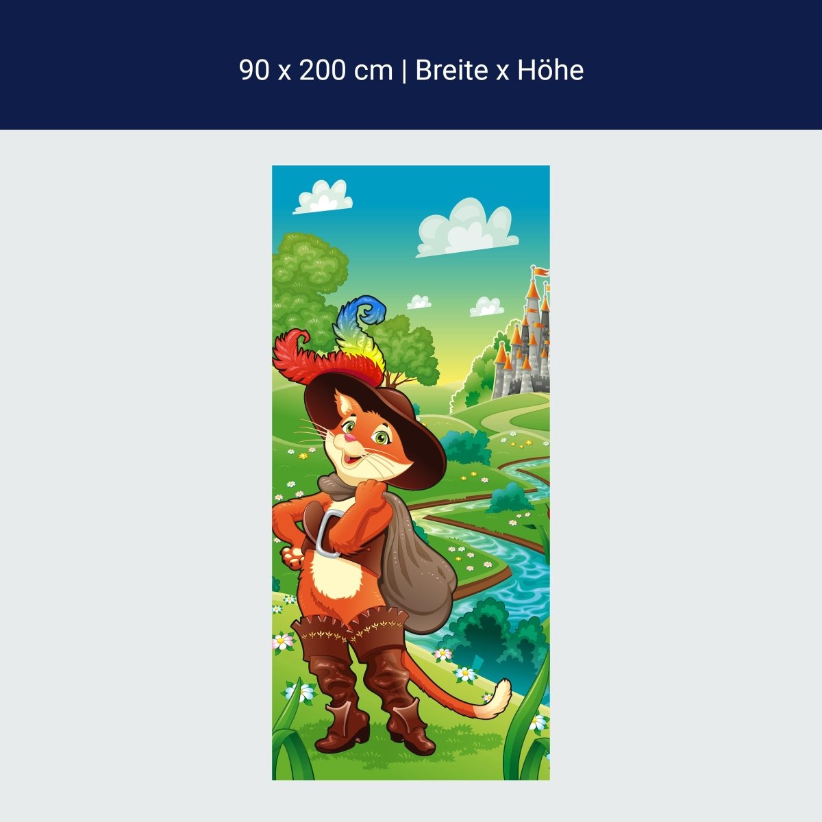 Duschwand Gestiefelter Kater M0320 Duschwand Gestiefelter Kater M0320