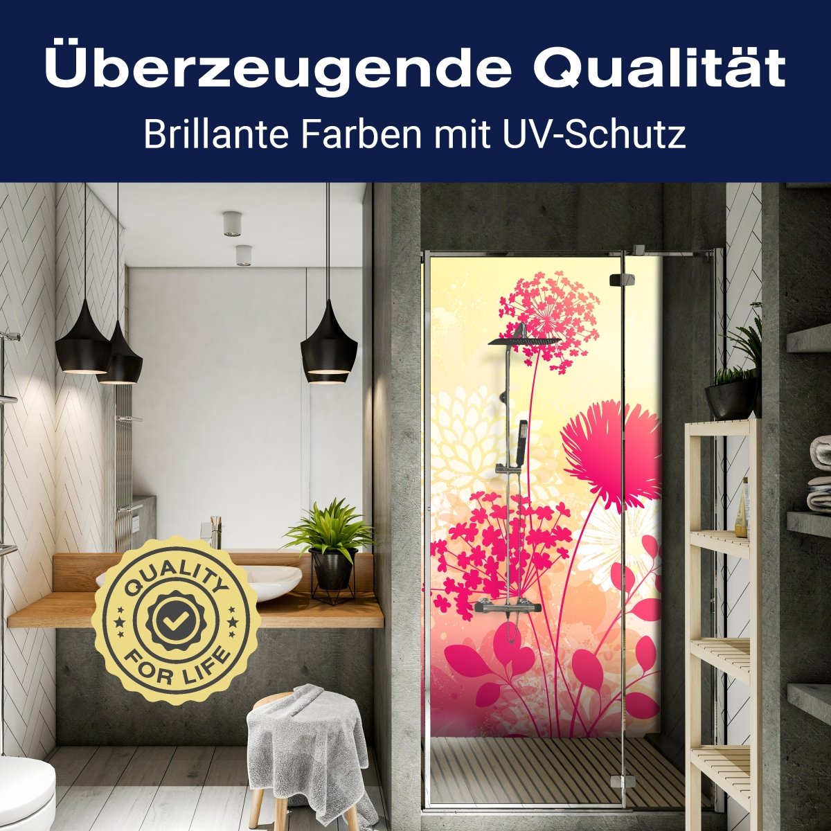 Duschwand Sommerwiese M0322 entdecken - Bild 2 Duschwand Sommerwiese M0322 entdecken - Bild 2