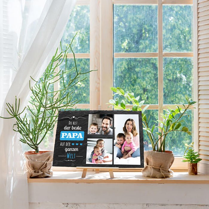Schiefertafel Bester Papa M0323 - Bild 3 Schiefertafel Bester Papa M0323 - Bild 3