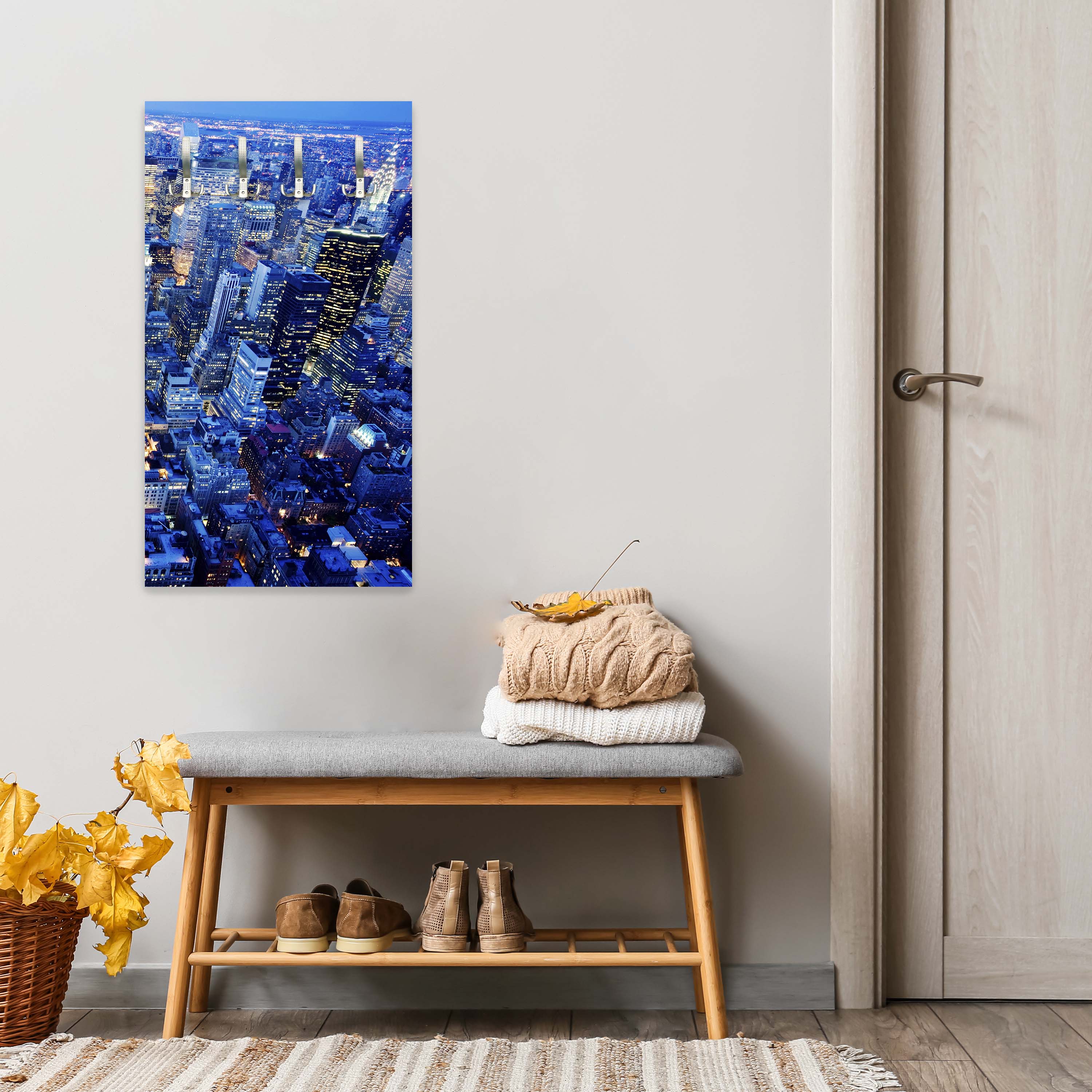 Garderobe Manhattan bei Nacht M0324 entdecken - Bild 5 Garderobe Manhattan bei Nacht M0324 entdecken - Bild 5