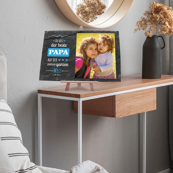 Schiefertafel Bester Papa M0324 - Bild 5 Schiefertafel Bester Papa M0324 - Bild 5