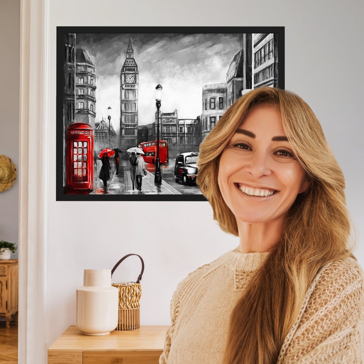 wandmotiv24 Poster, Poster - Kunst, Gemälde, London - M0329 - Bild 2 wandmotiv24 Poster, Poster - Kunst, Gemälde, London - M0329 - Bild 2