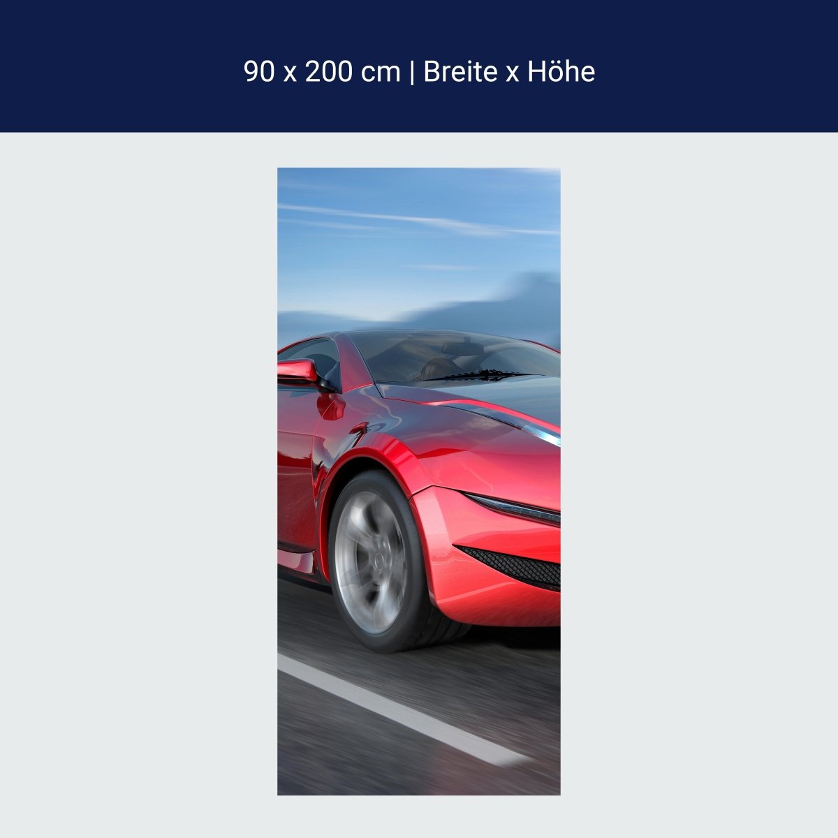 Duschwand Fahrender Sportwagen M0332 Duschwand Fahrender Sportwagen M0332