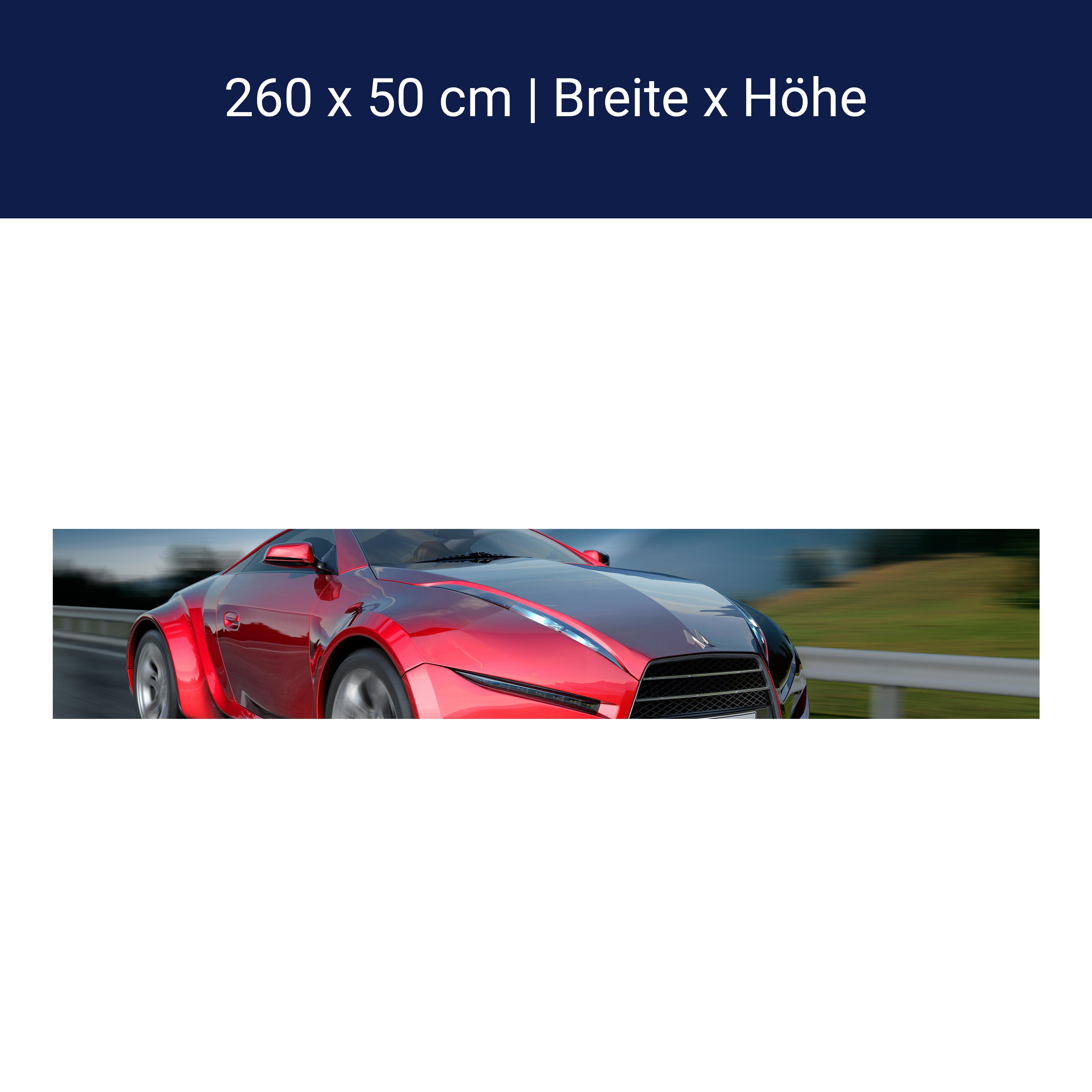 Küchenrückwand Fahrender Sportwagen M0332 Küchenrückwand Fahrender Sportwagen M0332