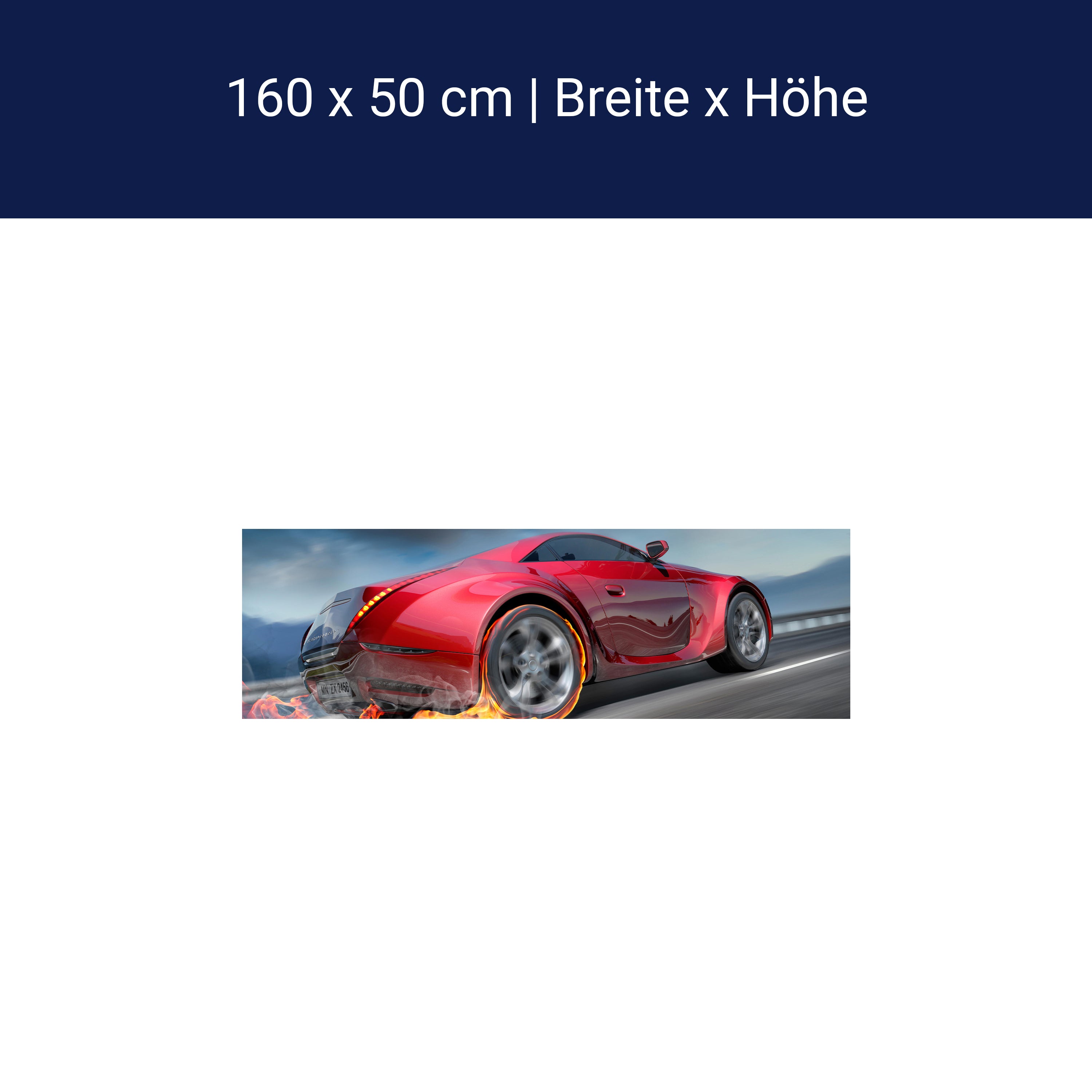 Küchenrückwand Sportwagen in Action M0334 Küchenrückwand Sportwagen in Action M0334