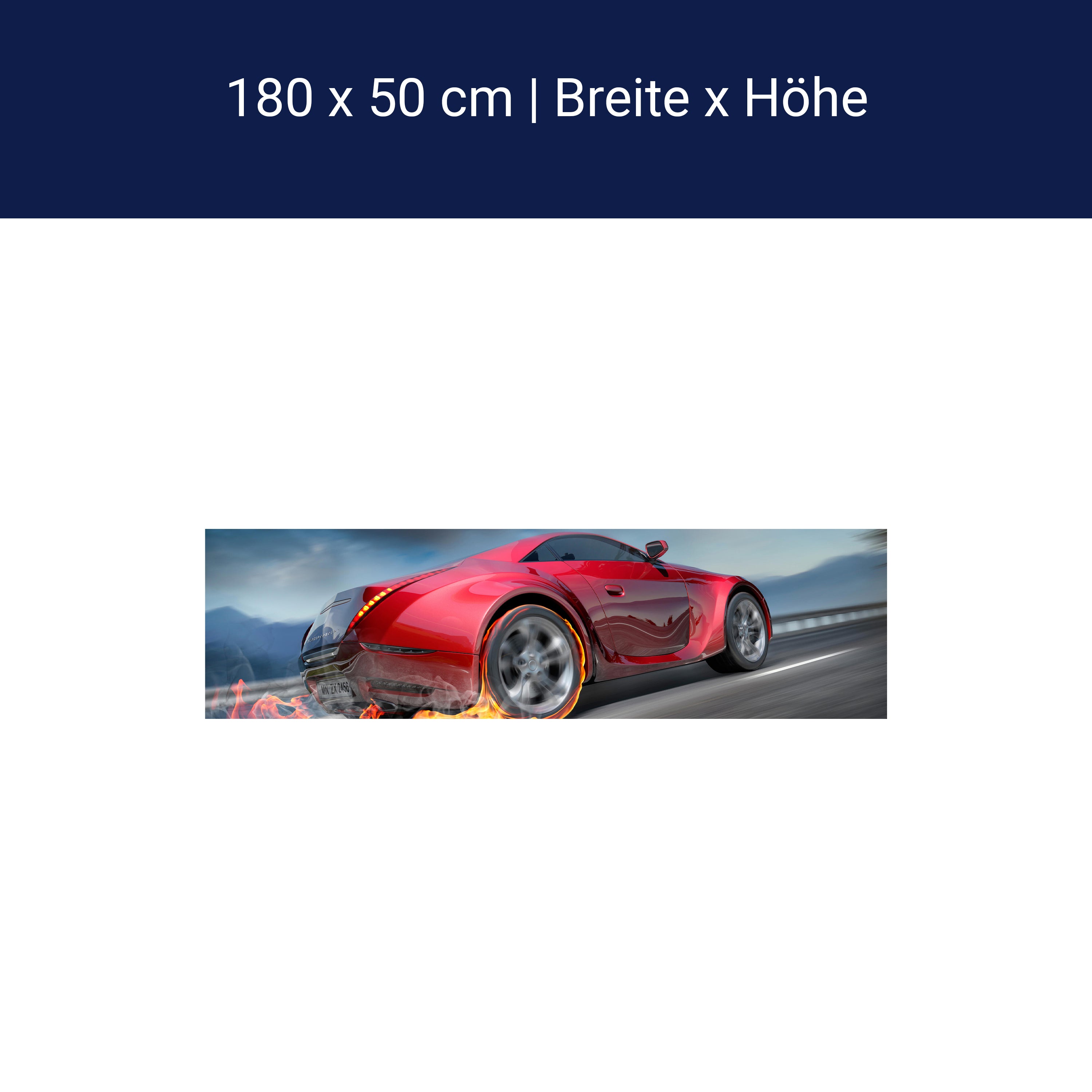 Küchenrückwand Sportwagen in Action M0334 Küchenrückwand Sportwagen in Action M0334