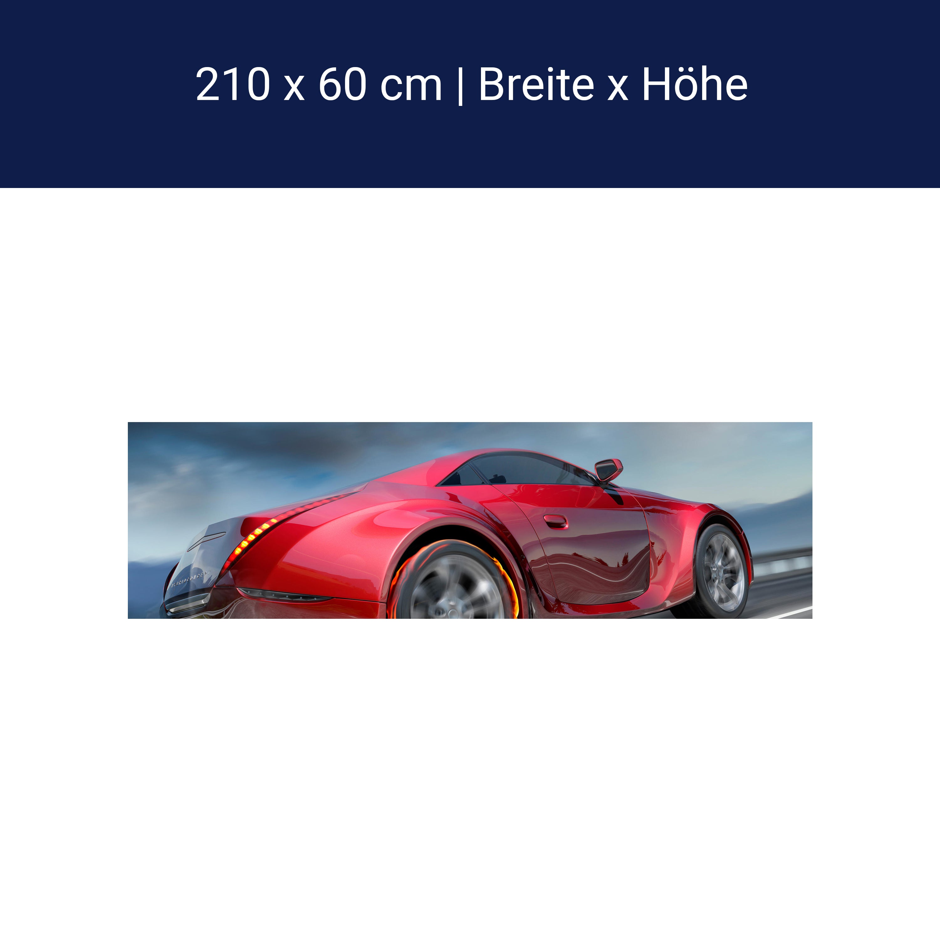 Küchenrückwand Sportwagen in Action M0334 Küchenrückwand Sportwagen in Action M0334