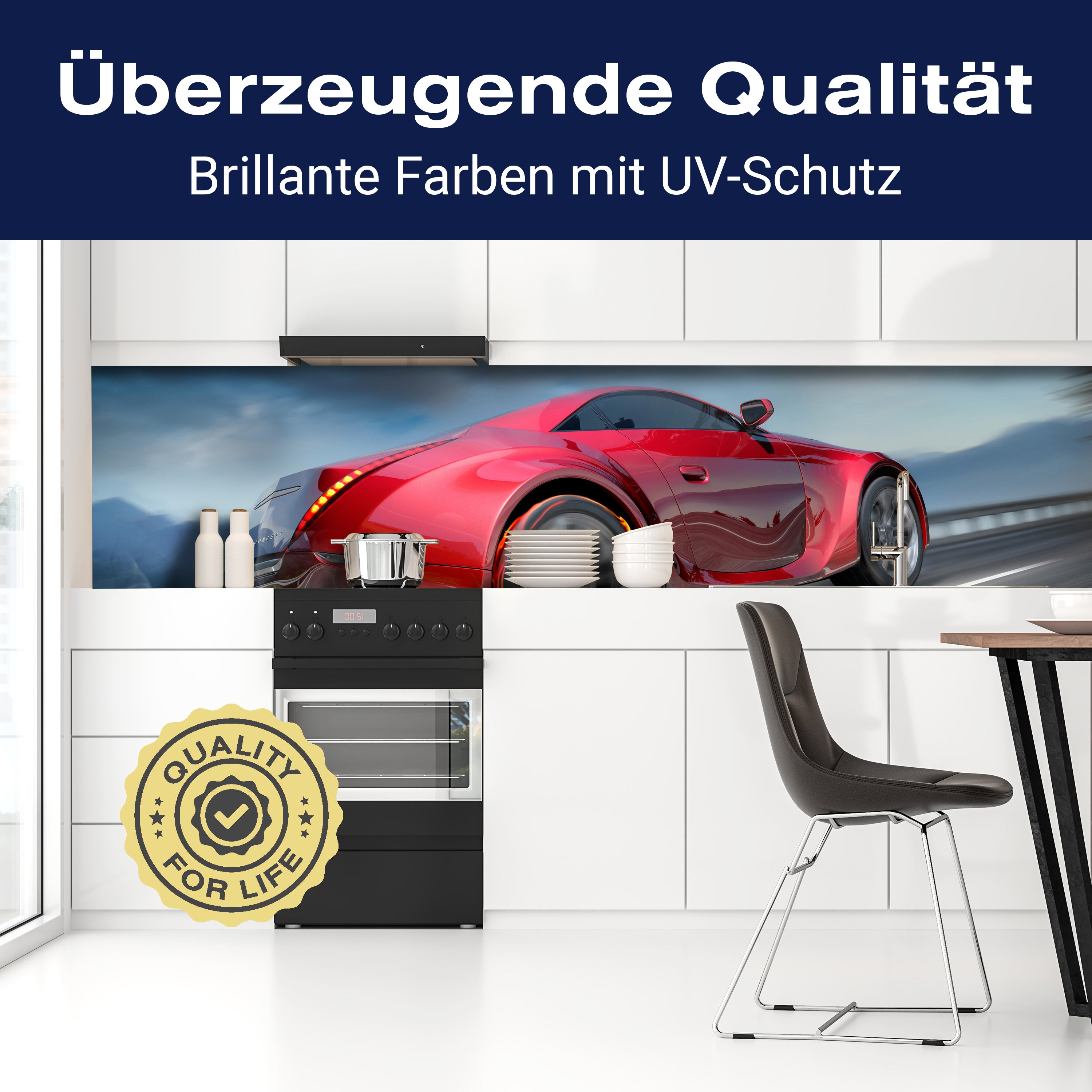 Küchenrückwand Sportwagen in Action M0334 entdecken - Bild 2 Küchenrückwand Sportwagen in Action M0334 entdecken - Bild 2