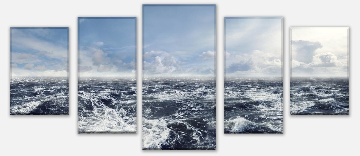 Leinwandbild Mehrteiler Schäumende See M0336 entdecken - Bild 1 Leinwandbild Mehrteiler Schäumende See M0336 entdecken - Bild 1