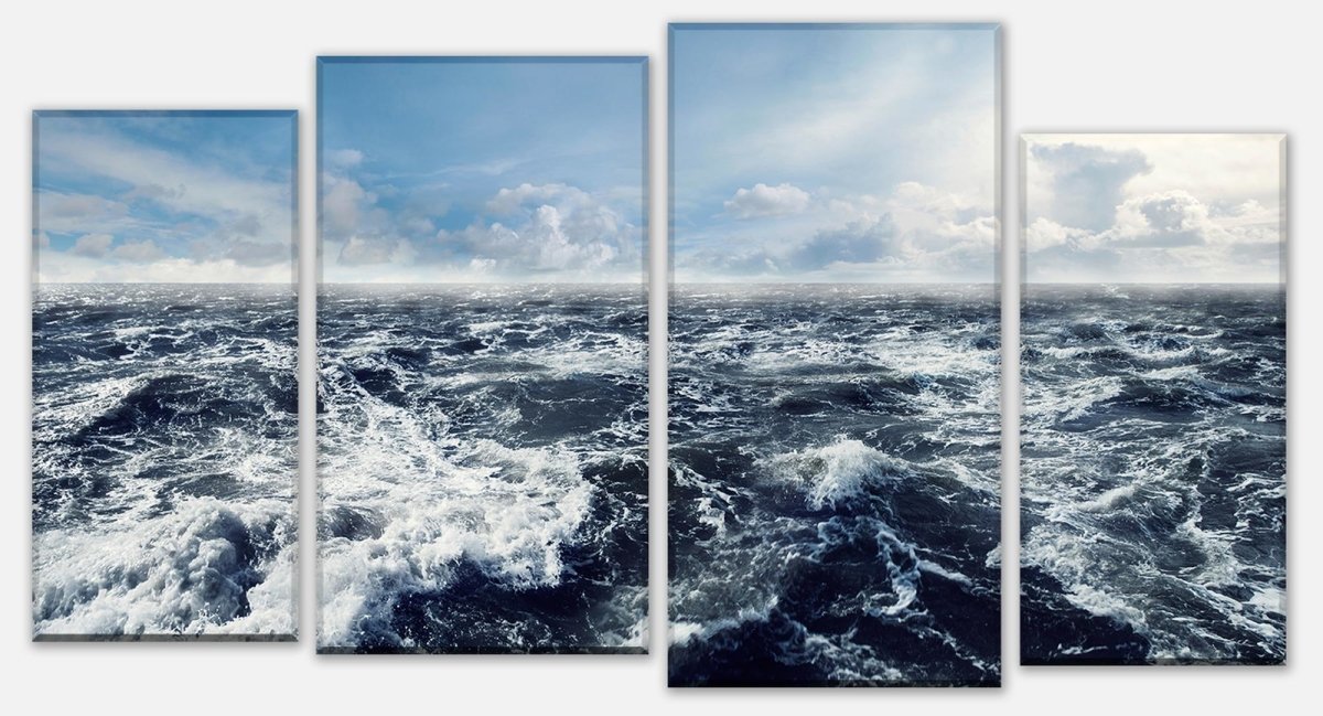 Leinwandbild Mehrteiler Schäumende See M0336 Leinwandbild Mehrteiler Schäumende See M0336