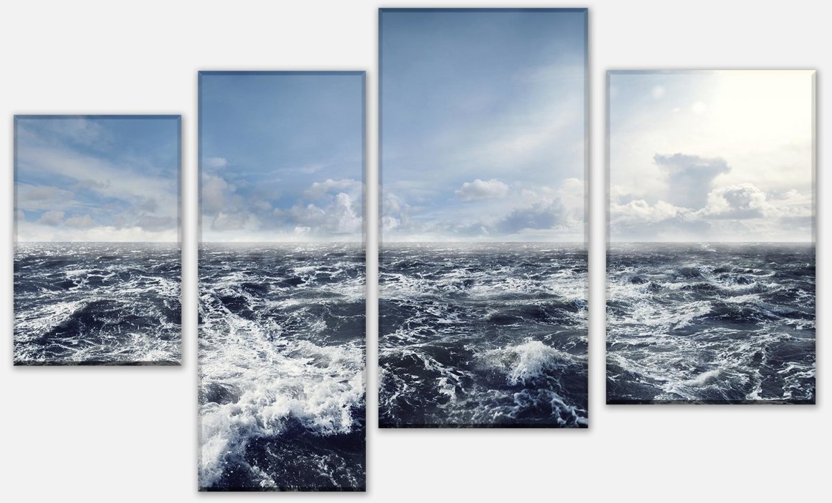 Leinwandbild Mehrteiler Schäumende See M0336 Leinwandbild Mehrteiler Schäumende See M0336