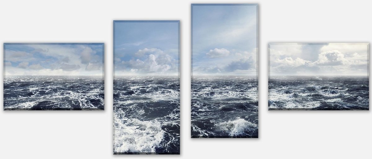 Leinwandbild Mehrteiler Schäumende See M0336 Leinwandbild Mehrteiler Schäumende See M0336
