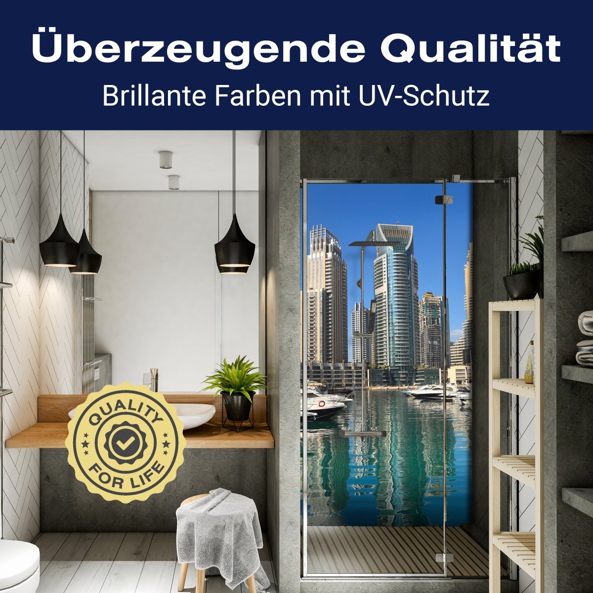 Duschwand Dubai Skyline M0342 entdecken - Bild 2 Duschwand Dubai Skyline M0342 entdecken - Bild 2