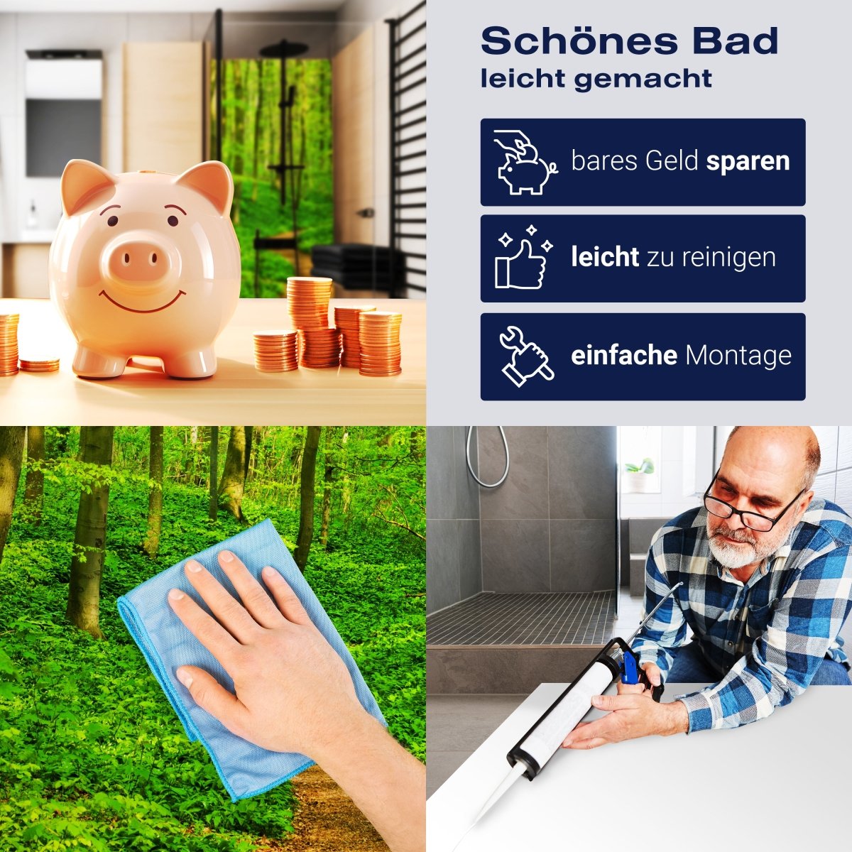 Duschwand Waldpfad M0345 entdecken - Bild 7 Duschwand Waldpfad M0345 entdecken - Bild 7