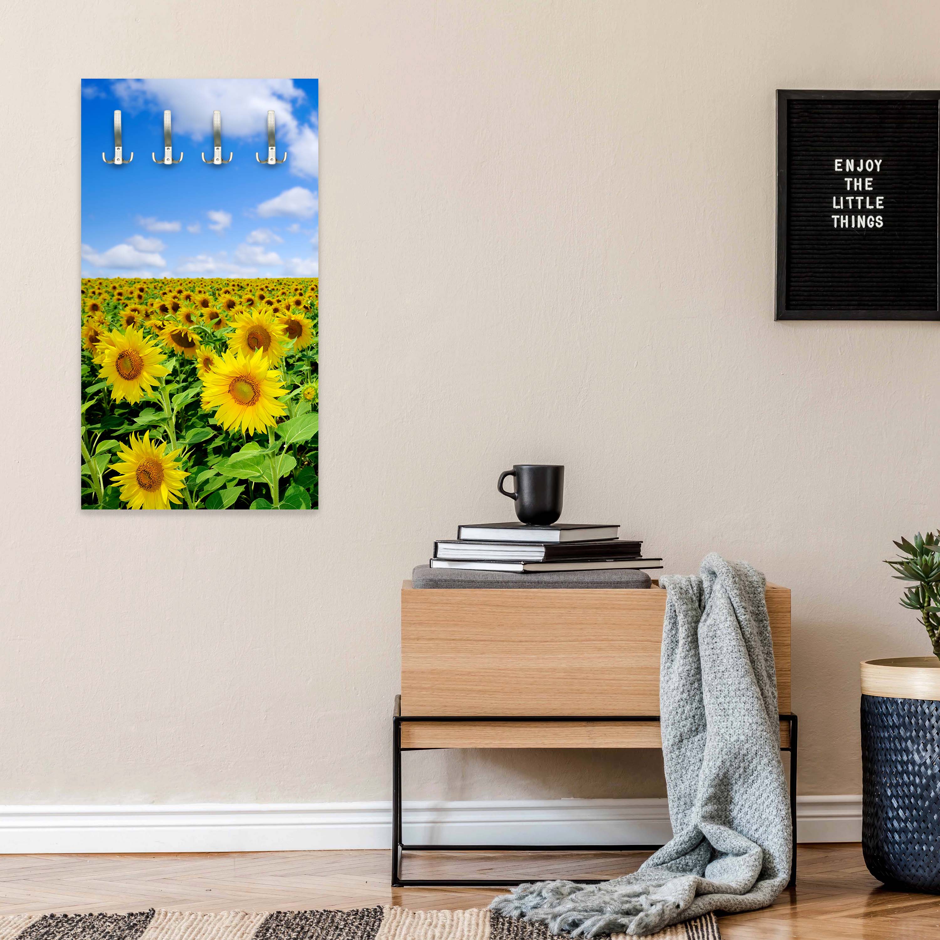 Garderobe Sonnenblumenfeld M0348 entdecken - Bild 3 Garderobe Sonnenblumenfeld M0348 entdecken - Bild 3