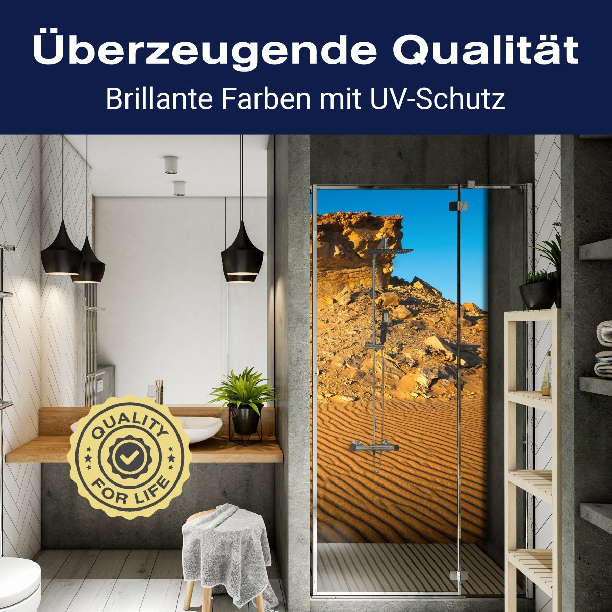 Duschwand Goldene Wüste M0350 entdecken - Bild 2 Duschwand Goldene Wüste M0350 entdecken - Bild 2