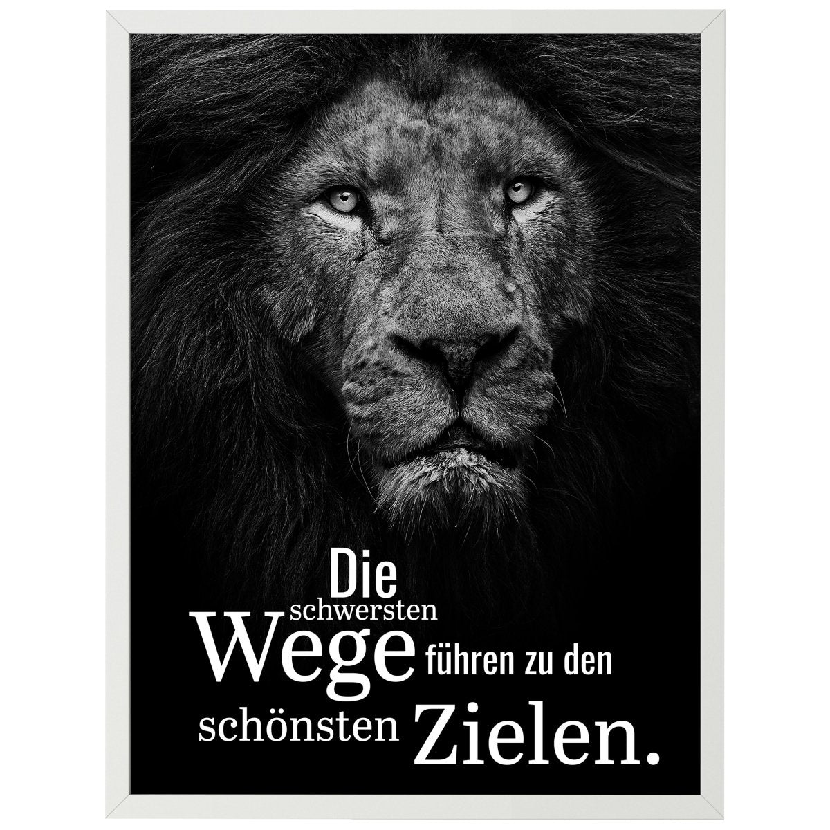 wandmotiv24 Poster, Poster - Motivation, Spruch, Löwe - M0350 - Bild 1 wandmotiv24 Poster, Poster - Motivation, Spruch, Löwe - M0350 - Bild 1
