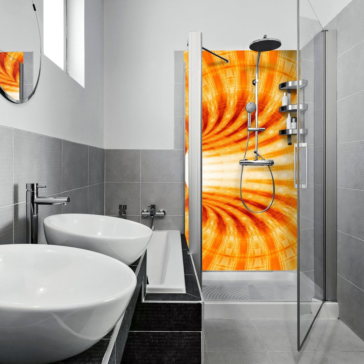 Duschwand Gelber Tunnel M0351 entdecken - Bild 1 Duschwand Gelber Tunnel M0351 entdecken - Bild 1