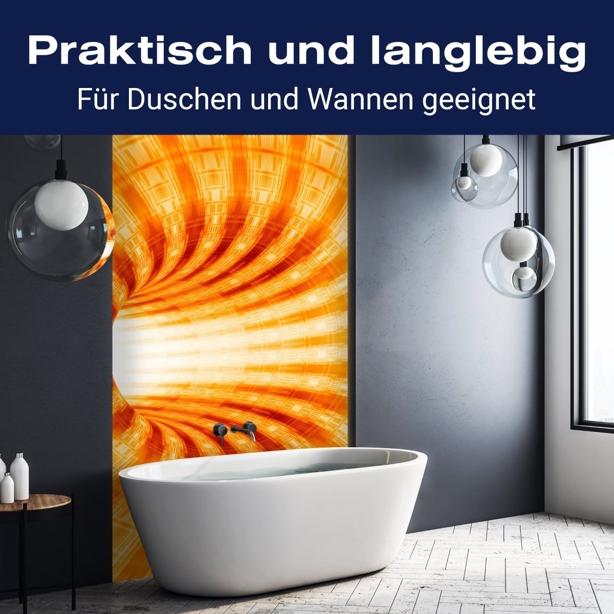 Duschwand Gelber Tunnel M0351 entdecken - Bild 3 Duschwand Gelber Tunnel M0351 entdecken - Bild 3