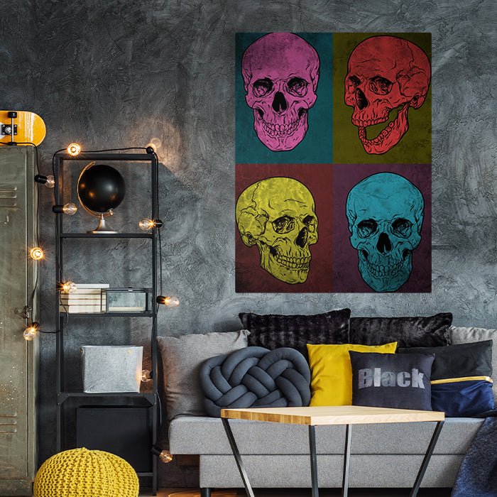 Leinwandbild Totenkopf, Hochformat M0353 kaufen - Bild 3 Leinwandbild Totenkopf, Hochformat M0353 kaufen - Bild 3