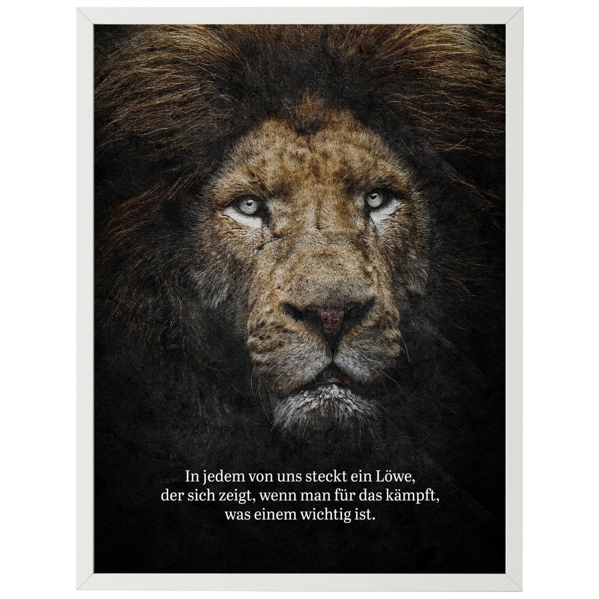 wandmotiv24 Poster, Poster - Motivation, Spruch, Löwe - M0353 - Bild 1 wandmotiv24 Poster, Poster - Motivation, Spruch, Löwe - M0353 - Bild 1