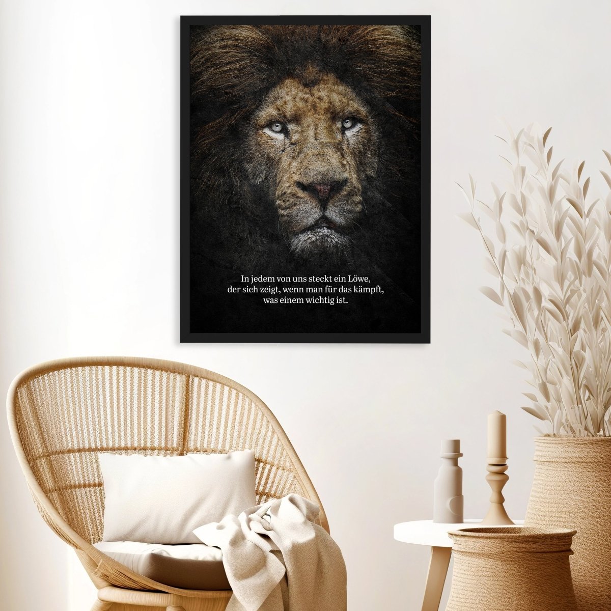 wandmotiv24 Poster, Poster - Motivation, Spruch, Löwe - M0353 - Bild 3 wandmotiv24 Poster, Poster - Motivation, Spruch, Löwe - M0353 - Bild 3