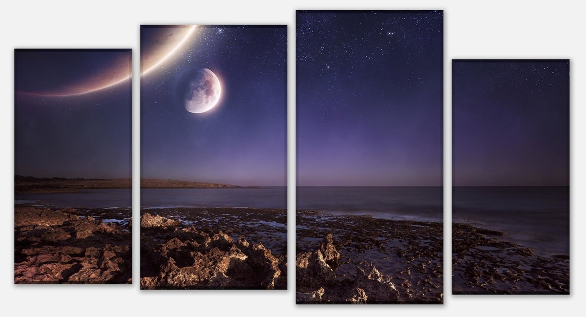Leinwandbild Mehrteiler Fremder Planet M0354 Leinwandbild Mehrteiler Fremder Planet M0354