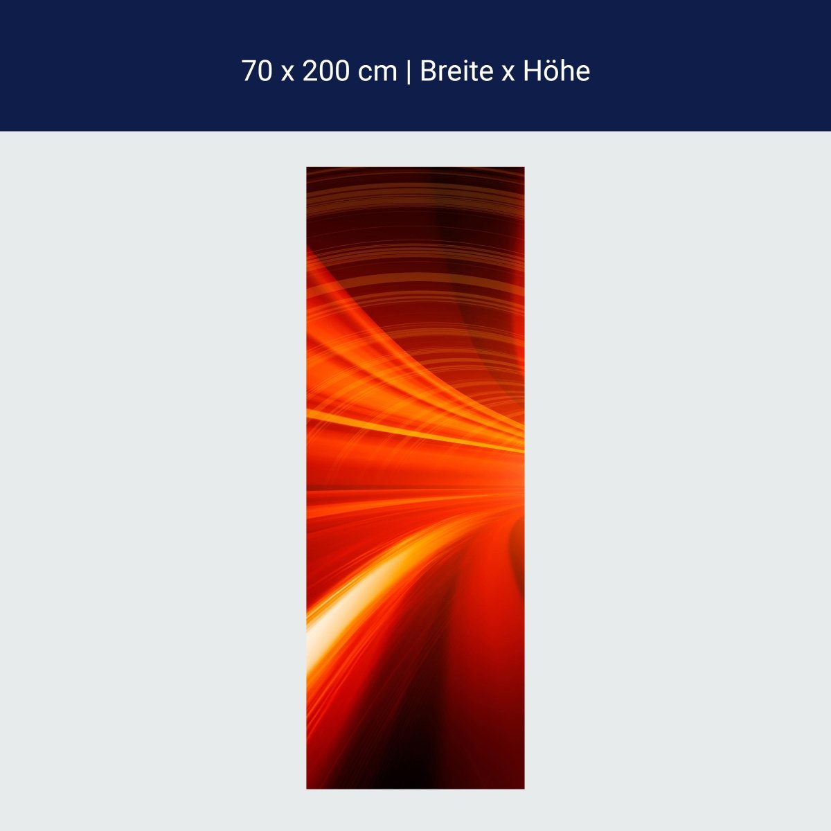 Duschwand Orangener Tunnel M0355 Duschwand Orangener Tunnel M0355