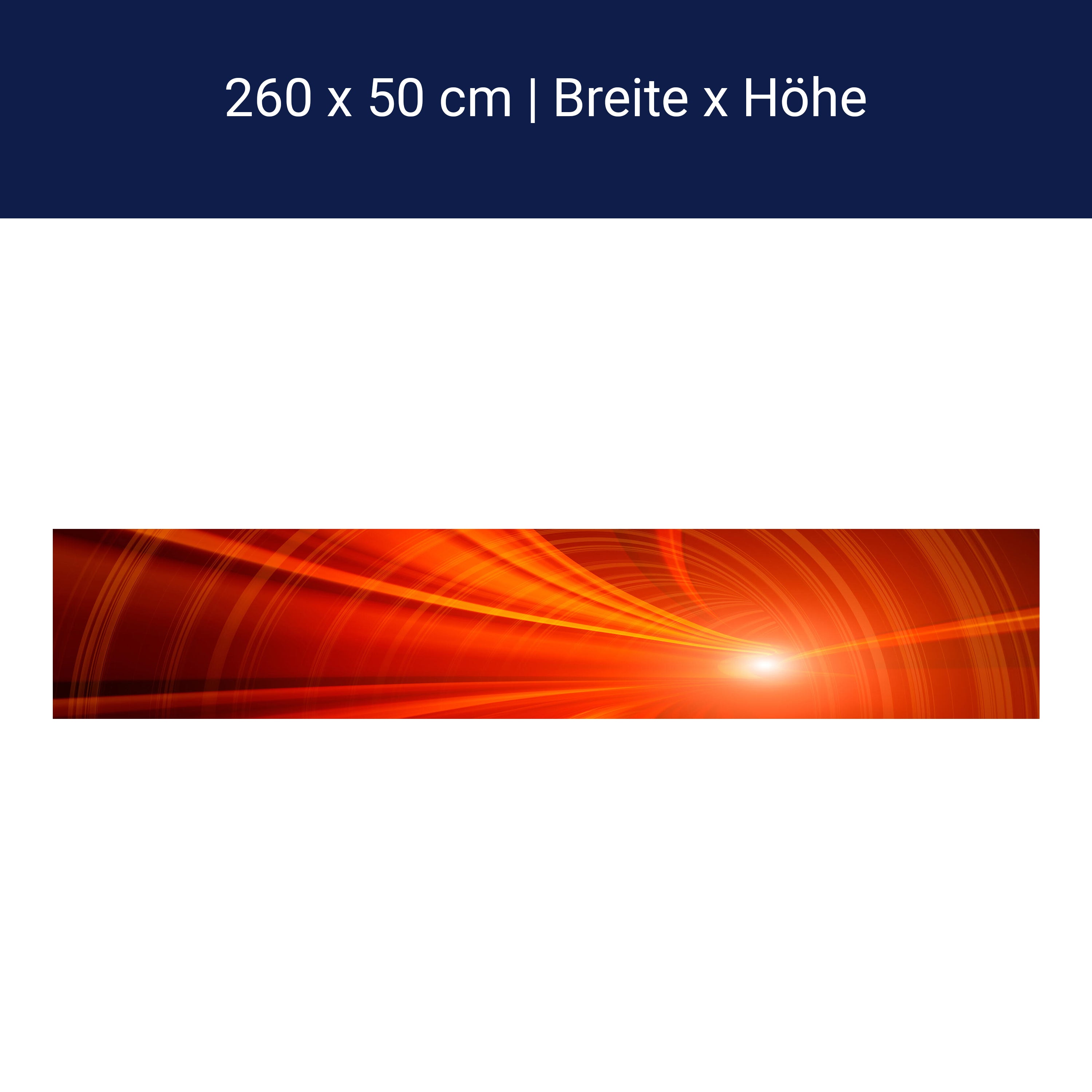 Küchenrückwand Orangener Tunnel M0355 Küchenrückwand Orangener Tunnel M0355