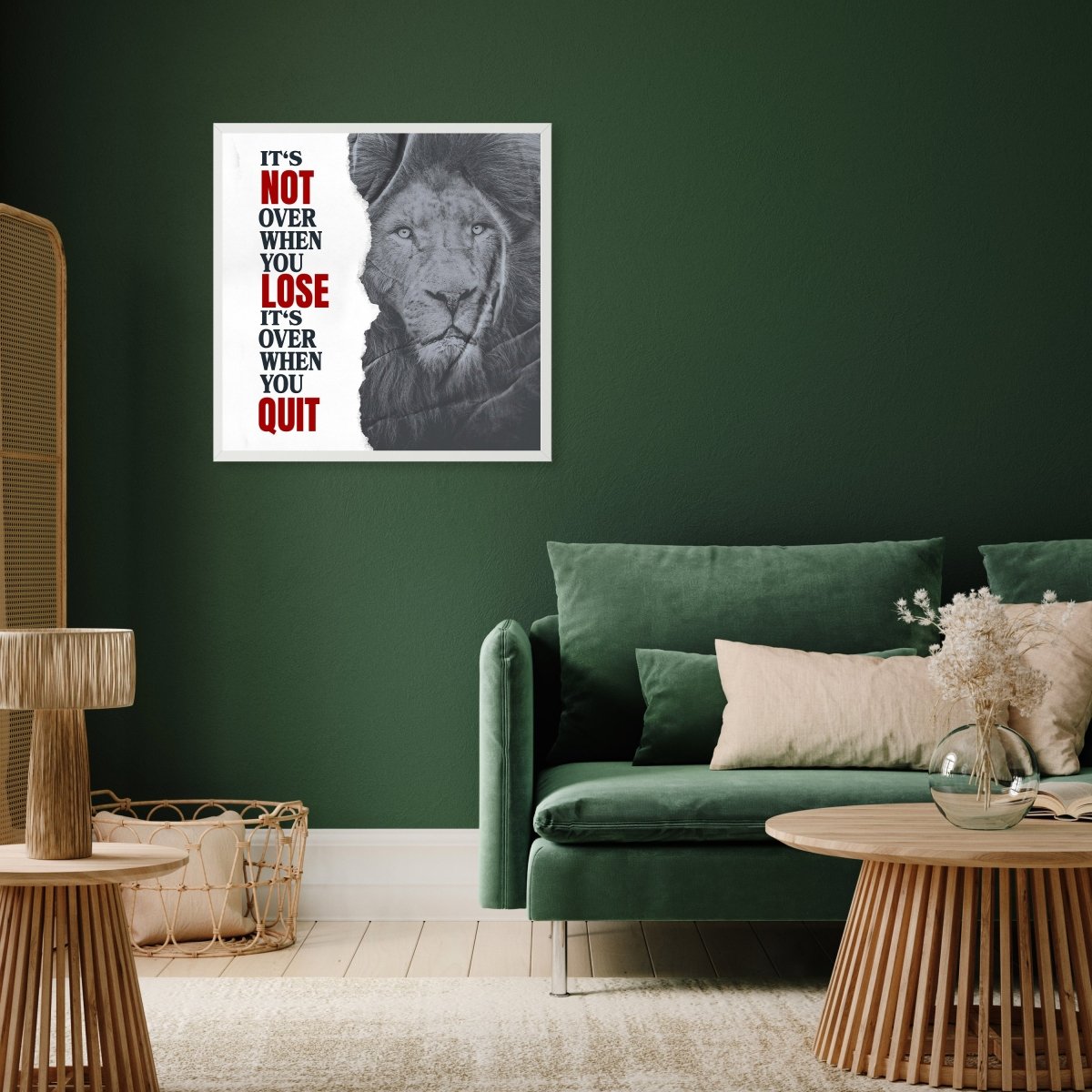 wandmotiv24 Poster, Poster - Löwe, Motivation, Spruch - M0359 - Bild 5 wandmotiv24 Poster, Poster - Löwe, Motivation, Spruch - M0359 - Bild 5