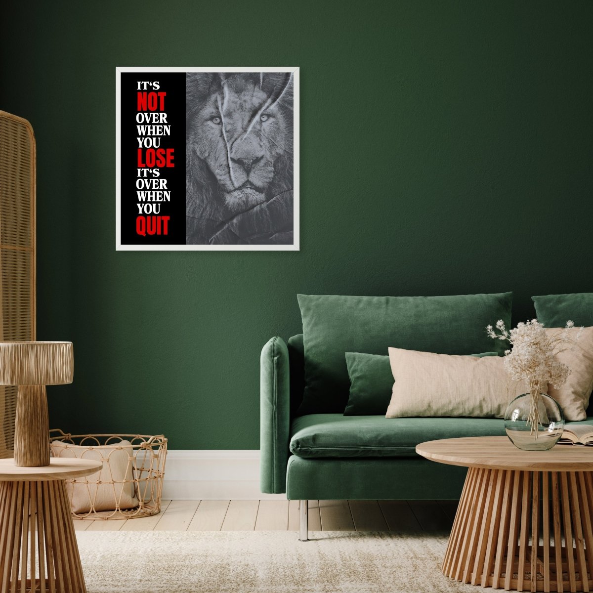 wandmotiv24 Poster, Poster - Löwe, Motivation, Spruch - M0360 - Bild 5 wandmotiv24 Poster, Poster - Löwe, Motivation, Spruch - M0360 - Bild 5