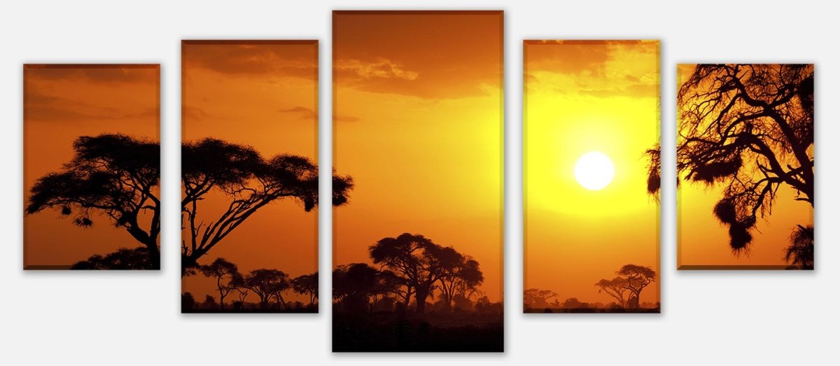 Leinwandbild Mehrteiler Steppe Sonnenuntergang M0367 entdecken - Bild 1 Leinwandbild Mehrteiler Steppe Sonnenuntergang M0367 entdecken - Bild 1