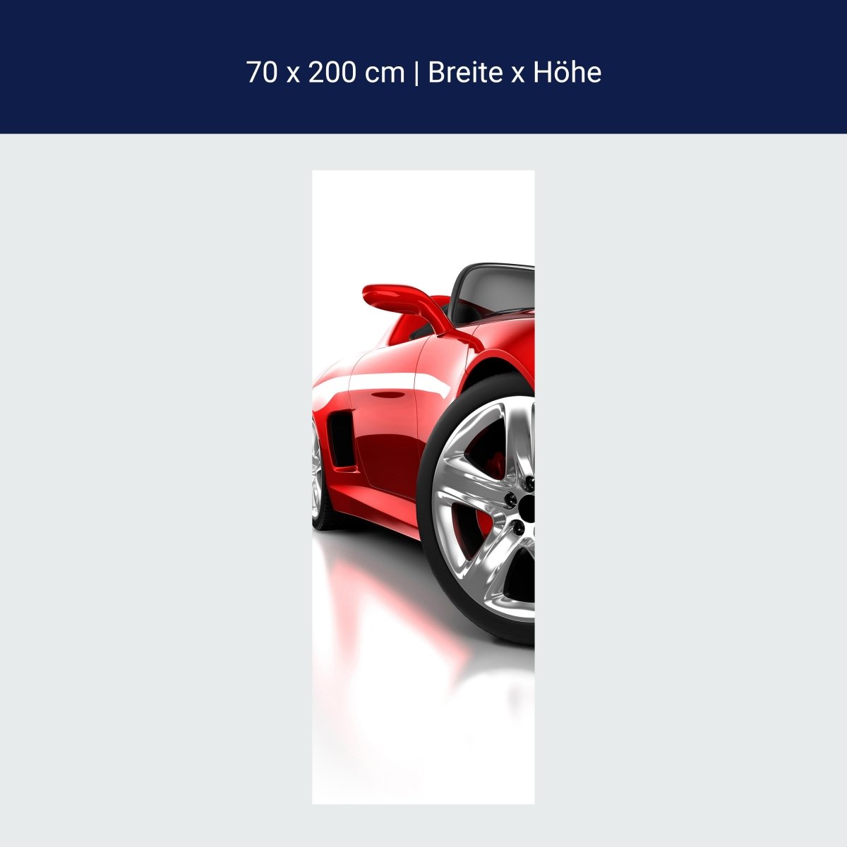 Duschwand Roter Sportwagen M0371 Duschwand Roter Sportwagen M0371