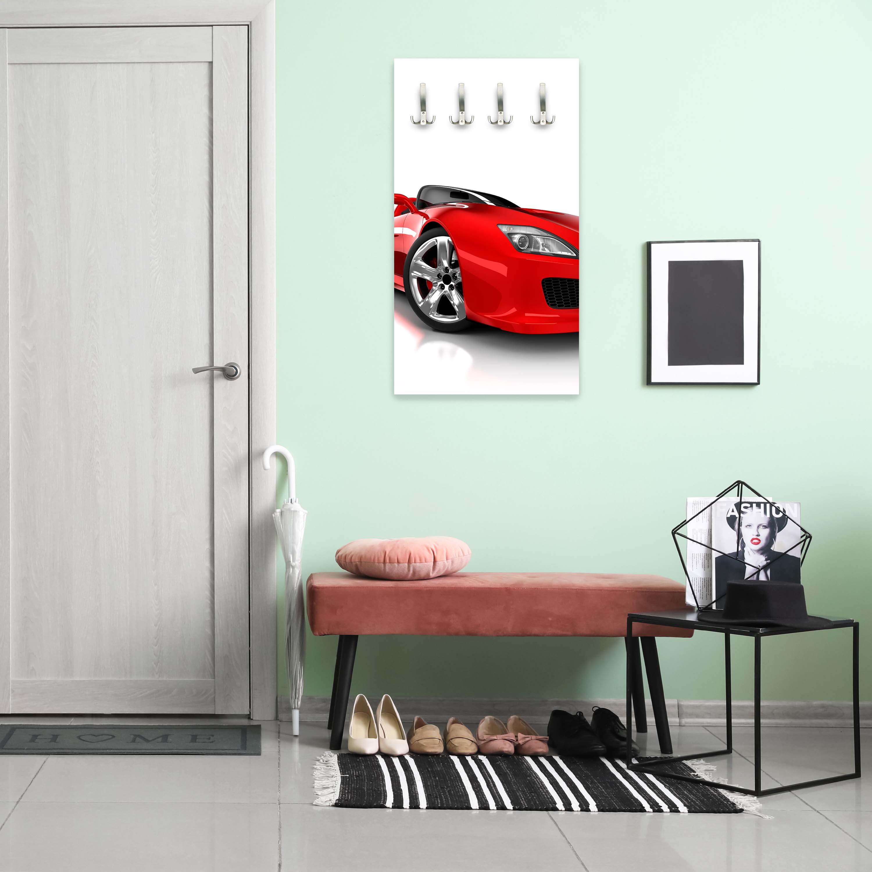 Garderobe Roter Sportwagen M0371 entdecken - Bild 3 Garderobe Roter Sportwagen M0371 entdecken - Bild 3