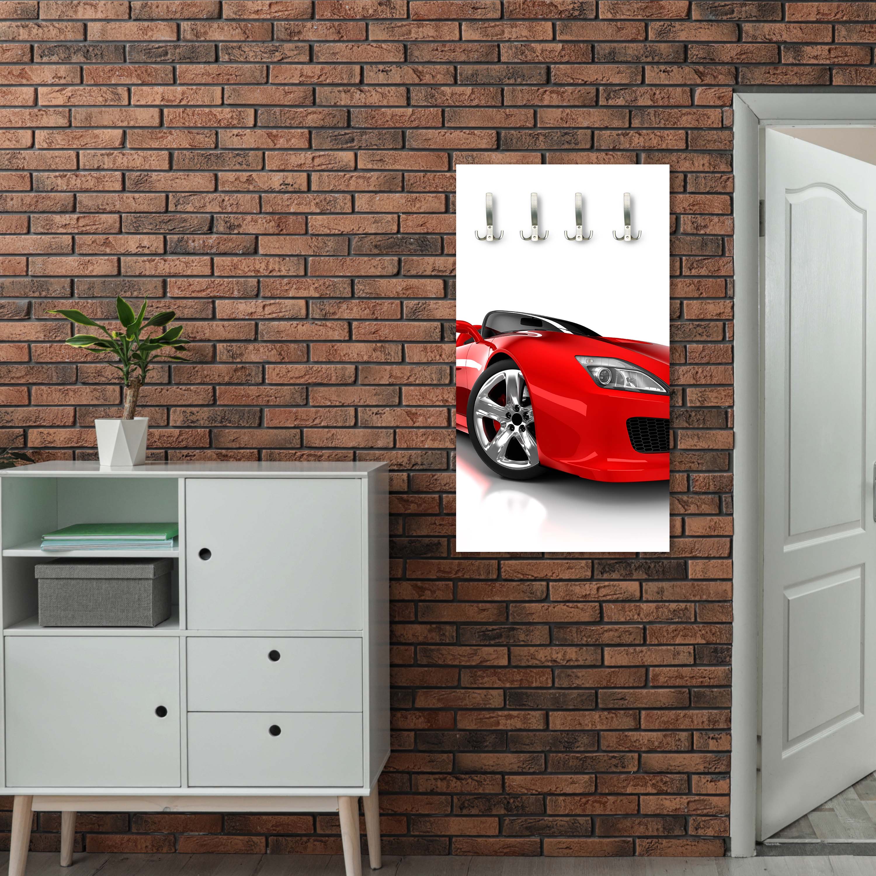 Garderobe Roter Sportwagen M0371 entdecken - Bild 5 Garderobe Roter Sportwagen M0371 entdecken - Bild 5