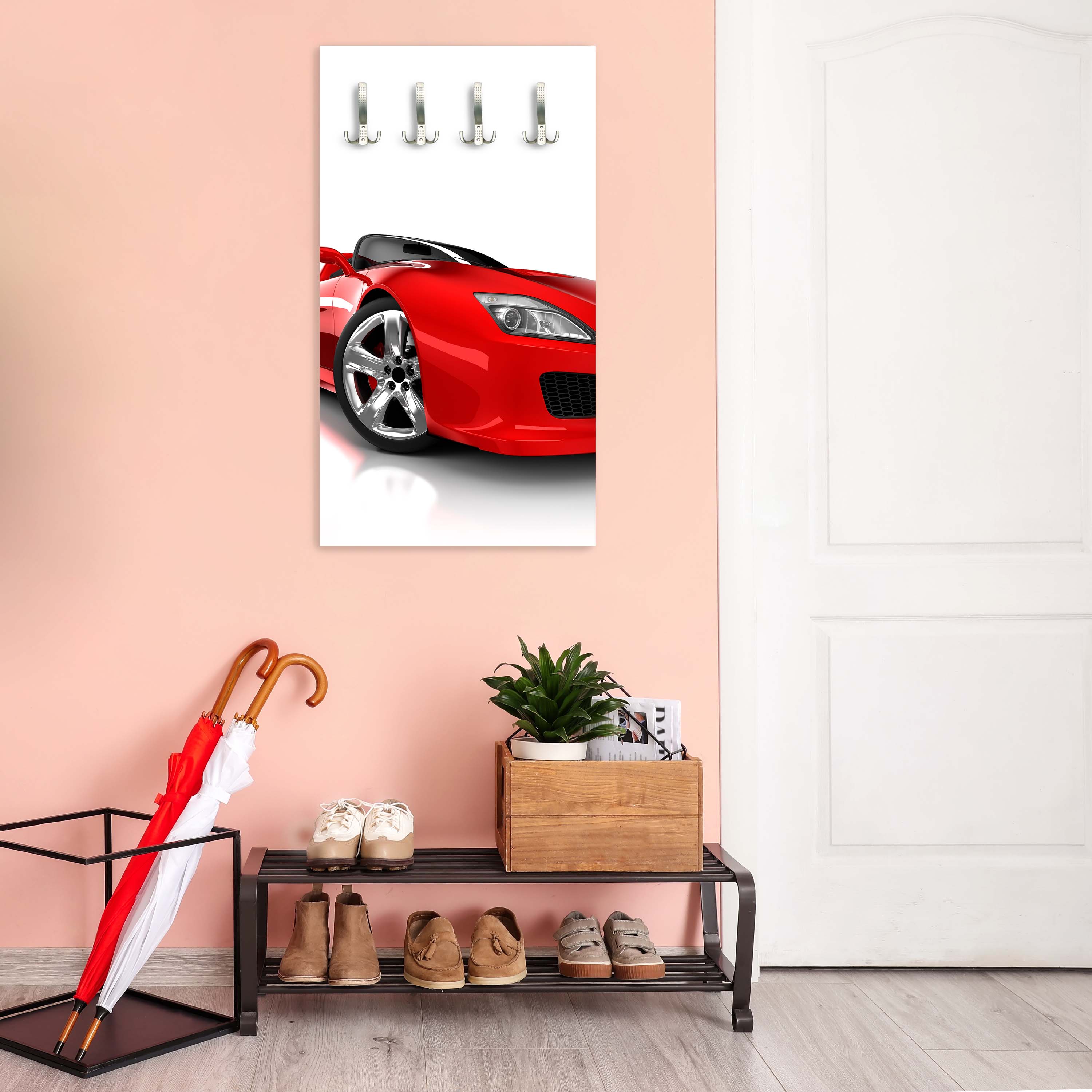 Garderobe Roter Sportwagen M0371 entdecken - Bild 6 Garderobe Roter Sportwagen M0371 entdecken - Bild 6