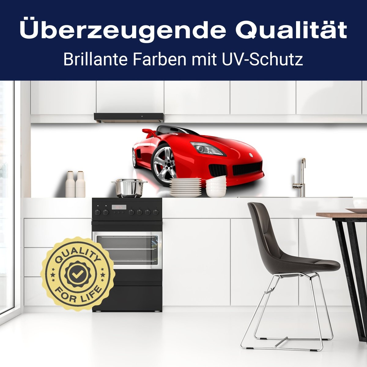 Küchenrückwand Roter Sportwagen M0371 entdecken - Bild 2 Küchenrückwand Roter Sportwagen M0371 entdecken - Bild 2