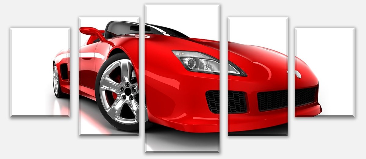 Leinwandbild Mehrteiler Roter Sportwagen M0371 entdecken - Bild 1 Leinwandbild Mehrteiler Roter Sportwagen M0371 entdecken - Bild 1