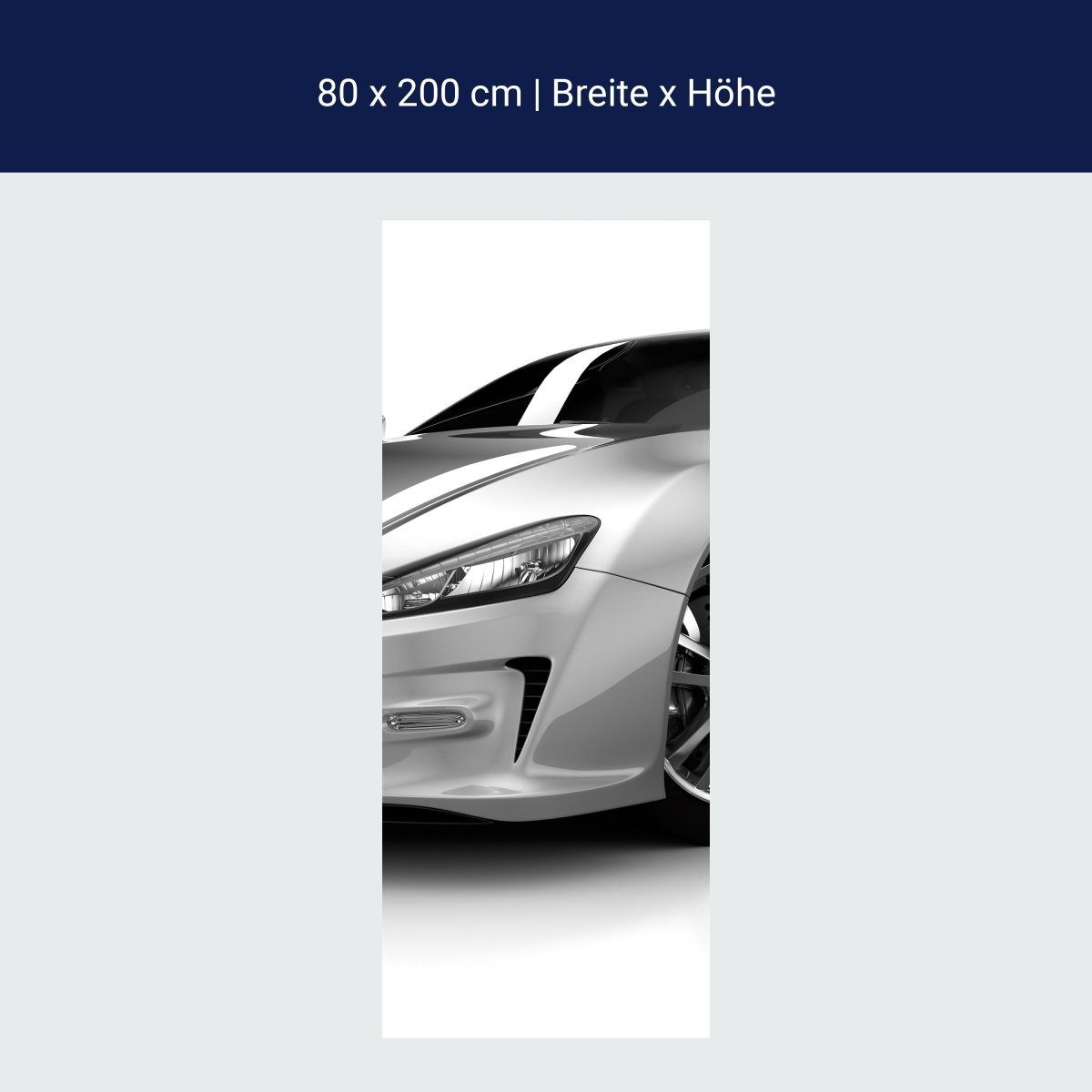 Duschwand Silberner Sportwagen M0372 Duschwand Silberner Sportwagen M0372