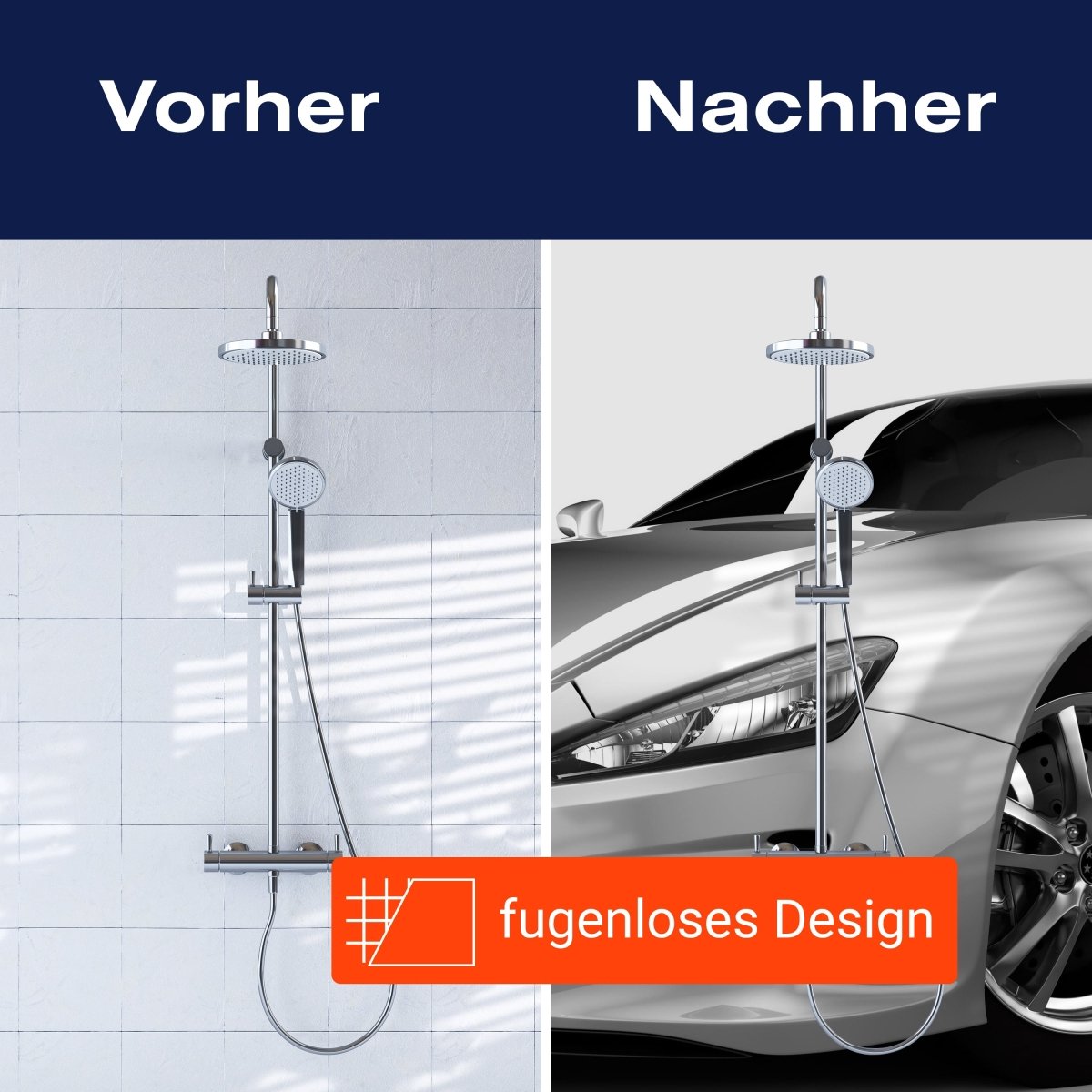 Duschwand Silberner Sportwagen M0372 entdecken - Bild 9 Duschwand Silberner Sportwagen M0372 entdecken - Bild 9