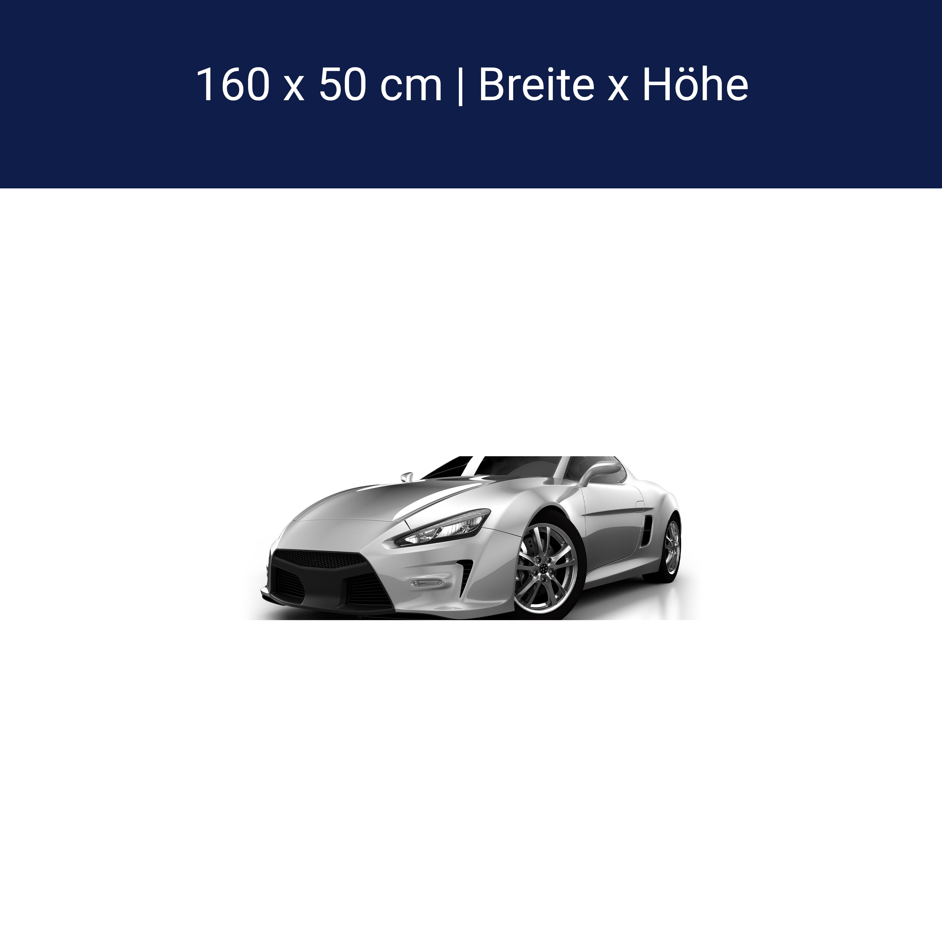 Küchenrückwand Silberner Sportwagen M0372 Küchenrückwand Silberner Sportwagen M0372