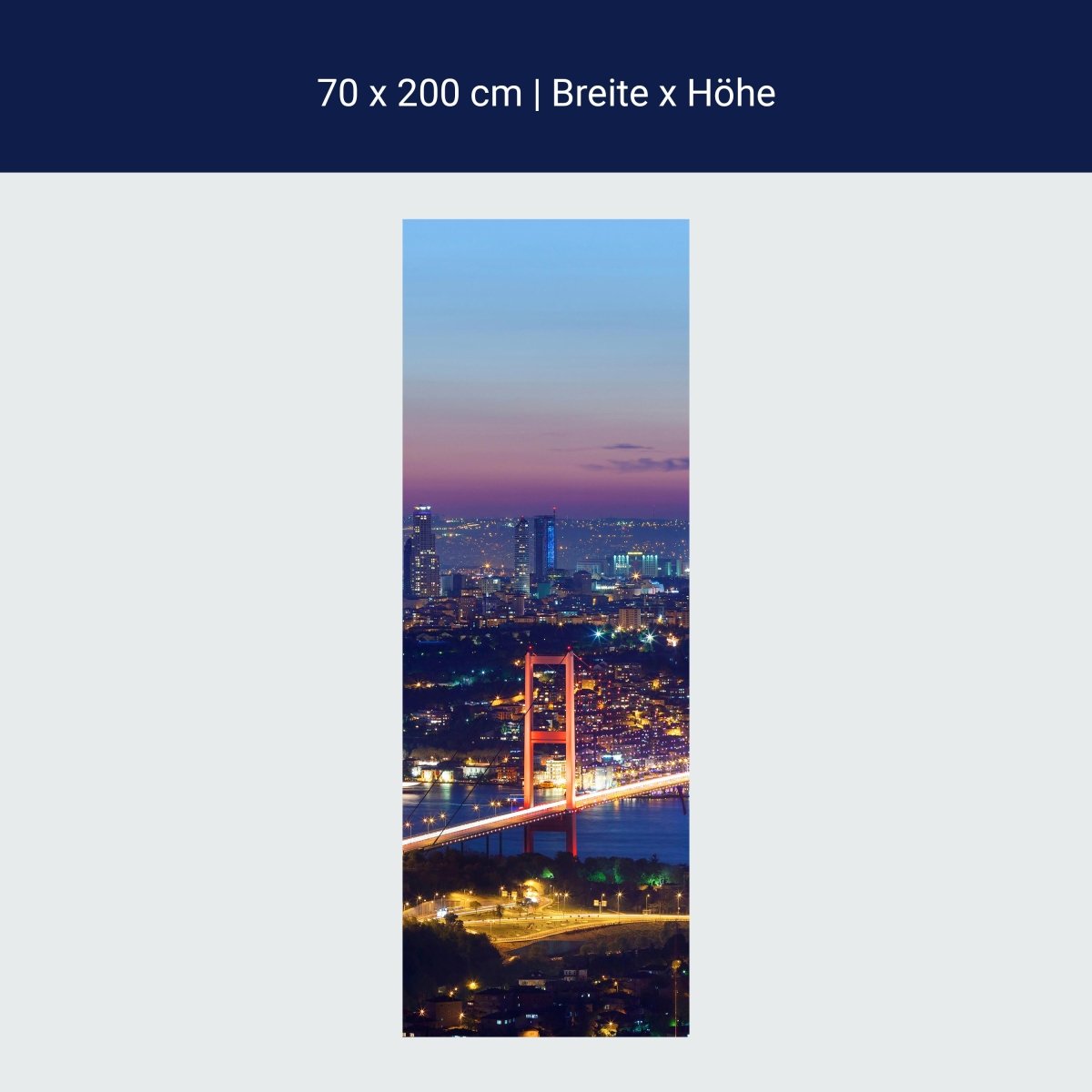 Duschwand Istanbul bei Nacht M0374 Duschwand Istanbul bei Nacht M0374