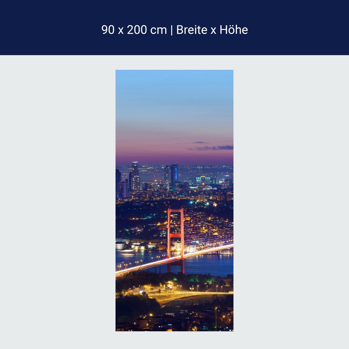 Duschwand Istanbul bei Nacht M0374 Duschwand Istanbul bei Nacht M0374