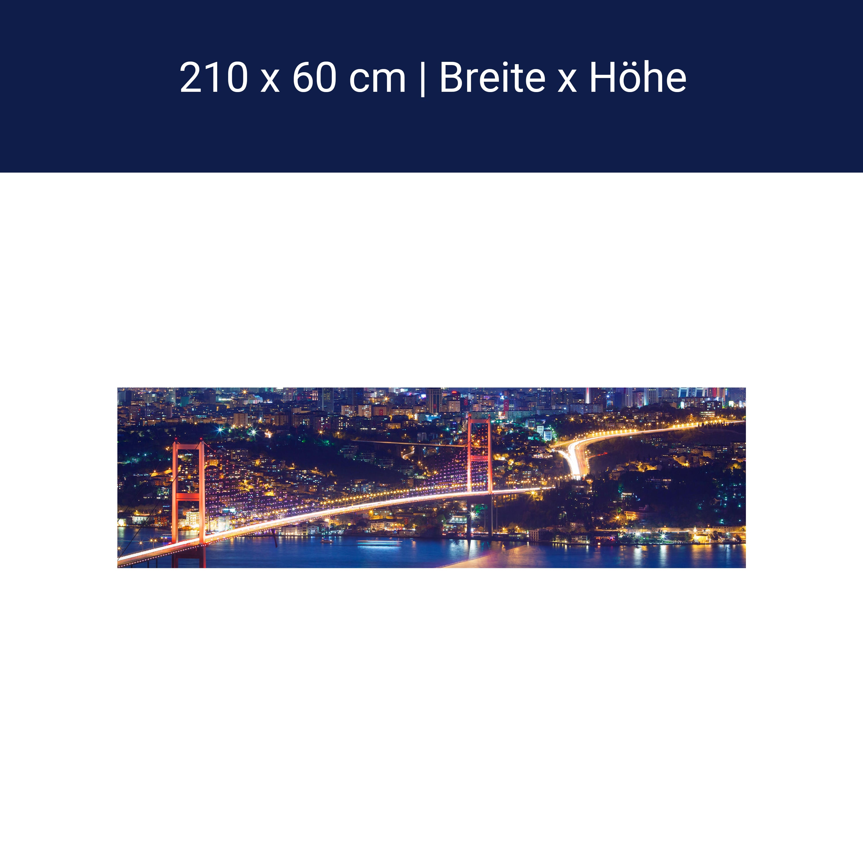 Küchenrückwand Istanbul bei Nacht M0374 Küchenrückwand Istanbul bei Nacht M0374