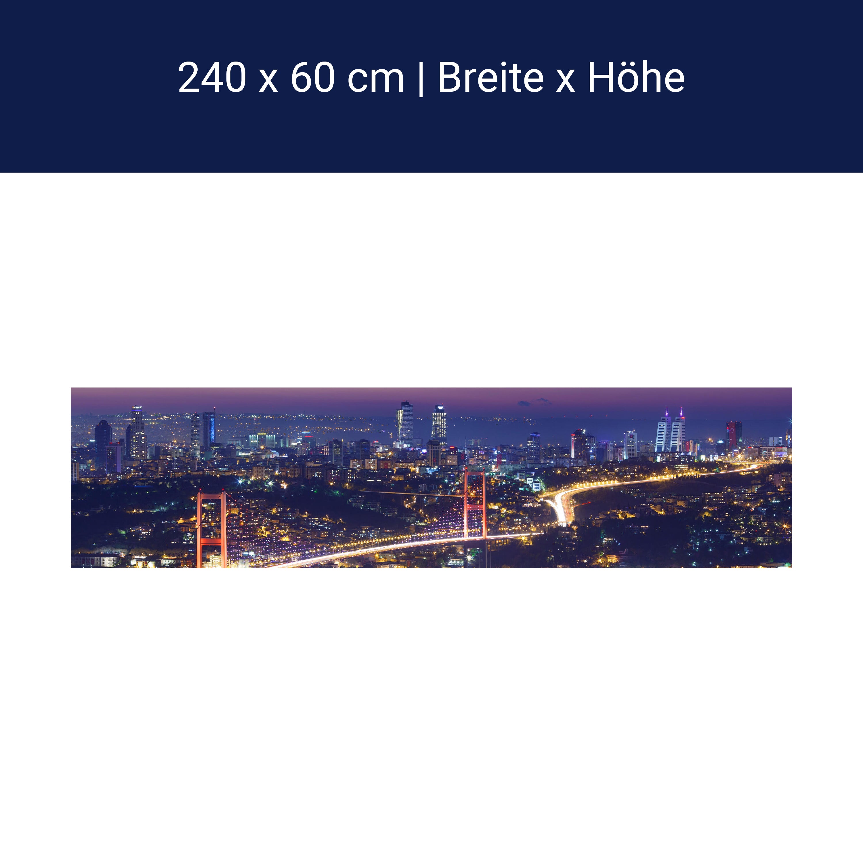 Küchenrückwand Istanbul bei Nacht M0374 Küchenrückwand Istanbul bei Nacht M0374