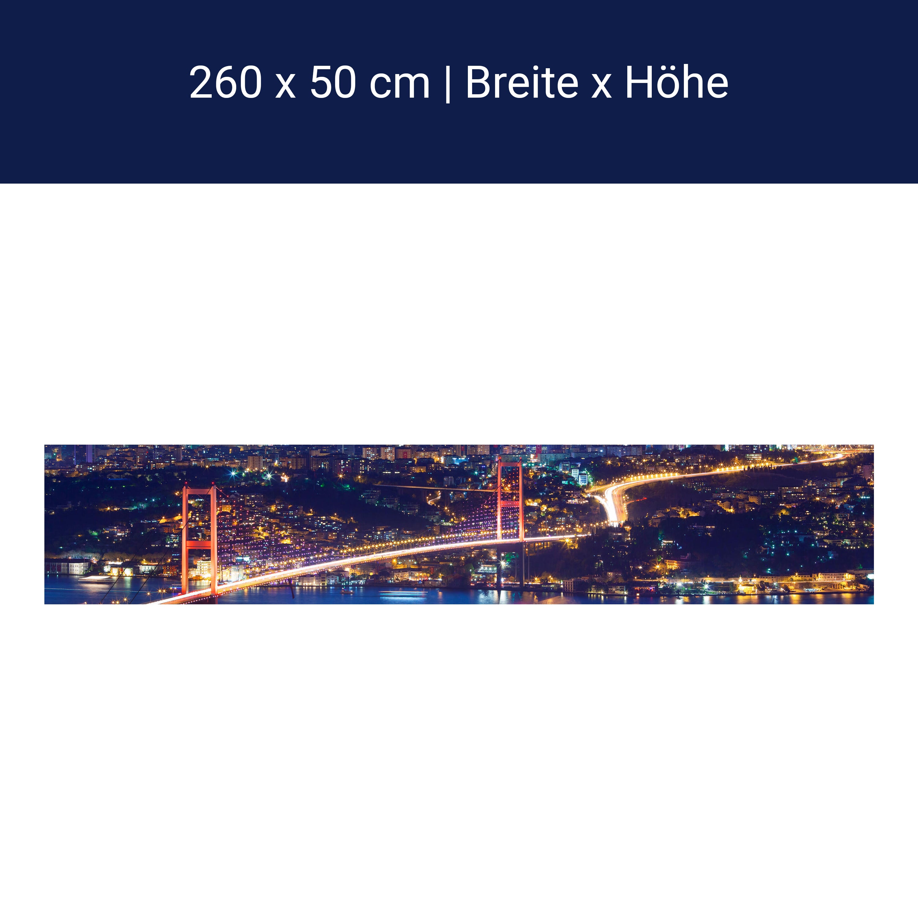 Küchenrückwand Istanbul bei Nacht M0374 Küchenrückwand Istanbul bei Nacht M0374