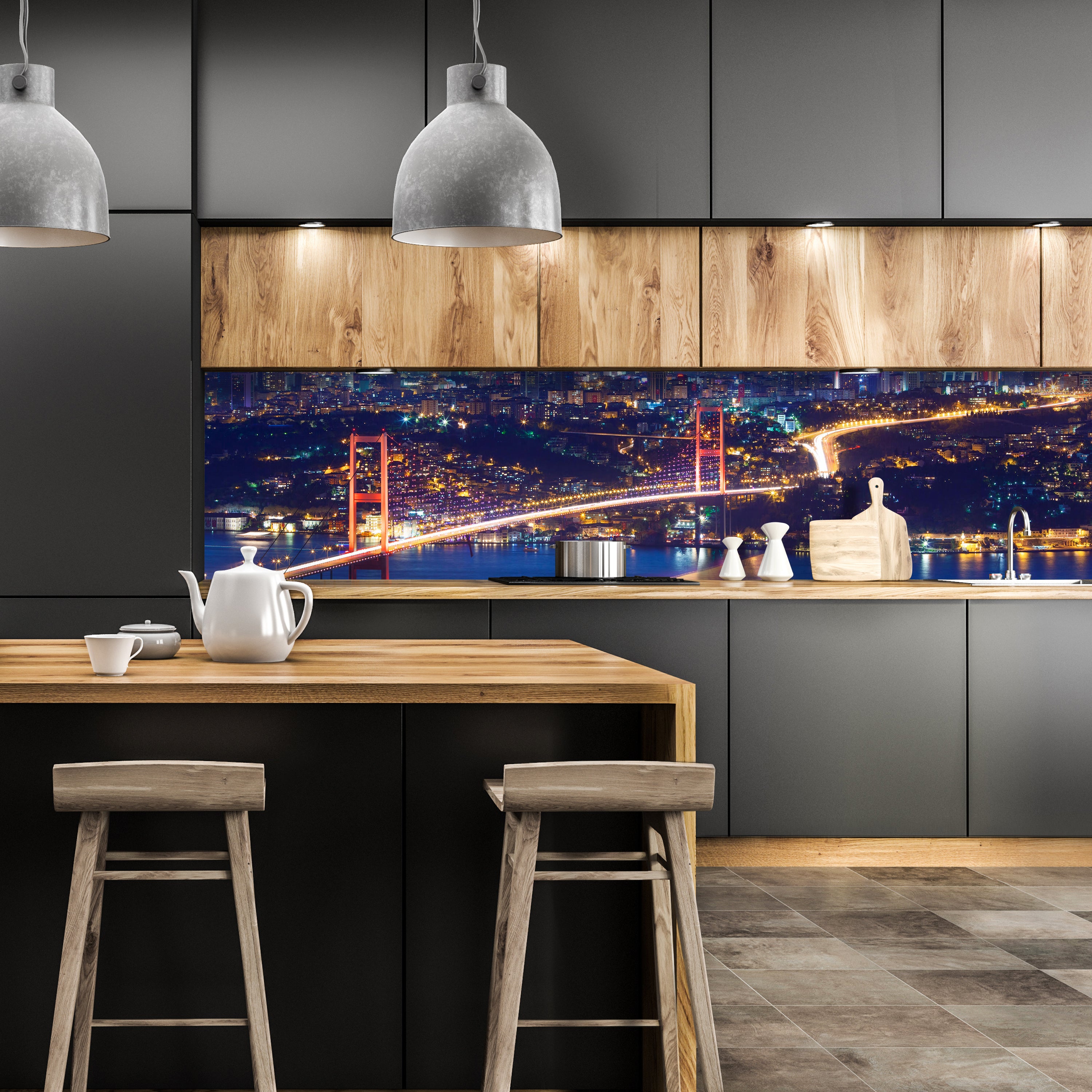 Küchenrückwand Istanbul bei Nacht M0374 entdecken - Bild 1 Küchenrückwand Istanbul bei Nacht M0374 entdecken - Bild 1