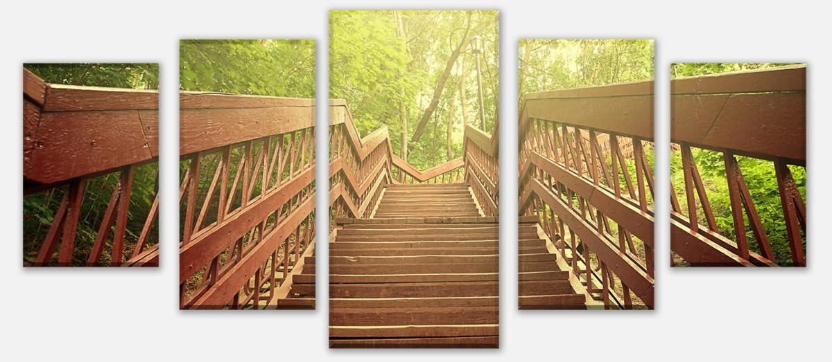 Leinwandbild Mehrteiler Gartentreppe M0379 entdecken - Bild 1 Leinwandbild Mehrteiler Gartentreppe M0379 entdecken - Bild 1