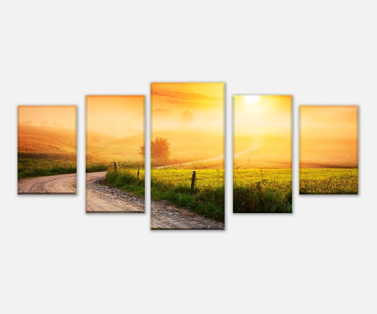 Leinwandbild Mehrteiler Weg im Morgendunst M0384 entdecken - Bild 1 Leinwandbild Mehrteiler Weg im Morgendunst M0384 entdecken - Bild 1
